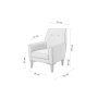 Atelier del Sofa Fotelja Vina Anthracite Atlantic Pine - slika 4