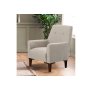 Atelier del Sofa Fotelja Vina Cream Walnut - slika 1