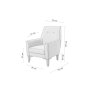 Atelier del Sofa Fotelja Vina Dark Walnut - slika 4
