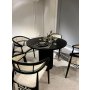 HANAH HOME Trpezarijski sto i stolice Moon Black White - slika 3