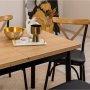 HANAH HOME Trpezarijski sto i stolice Oliver Acl Karina Black - slika 4