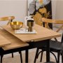 HANAH HOME Trpezarijski sto i stolice Oliver Acl Karina Black - slika 5