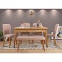 HANAH HOME Trpezarijski sto i stolice Santiago Atlantic Stone - slika 1