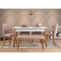 HANAH HOME Trpezarijski sto i stolice Santiago Atlantic White Stone - slika 1