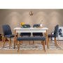 HANAH HOME Trpezarijski sto i stolice Santiago 1048 2 AB - slika 1