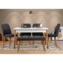 HANAH HOME Trpezarijski sto i stolice Santiago 1053 2 AB - slika 1
