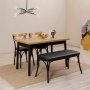 HANAH HOME Trpezarijski set Oliver Acl Karina Black - slika 2
