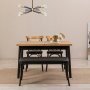 HANAH HOME Trpezarijski set Oliver Acl Karina Black - slika 1