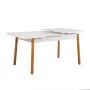 HANAH HOME Trpezarijski set Santiago White Atlantic Anthracite - slika 5