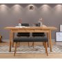 HANAH HOME Trpezarijski set Santiago Atlantice Anthracite - slika 2