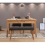 HANAH HOME Trpezarijski set Santiago Atlantice Anthracite - slika 1