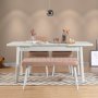 HANAH HOME Trpezarijski set Santiago White Stone - slika 2