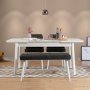 HANAH HOME Trpezarijski set Santiago White Antracite - slika 2