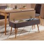 HANAH HOME Trpezarijski set Vina 0701 3 AnthraciteAtlantic - slika 2