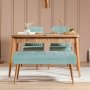 HANAH HOME Trpezarijski set Vina 0701 3 AtlanticGreen - slika 1