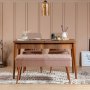 HANAH HOME Trpezarijski set Vina 0900 3 WalnutStone - slika 1