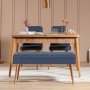 HANAH HOME Trpezarijski set Vina 1048 3 AtlanticDark Blue - slika 1