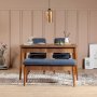 HANAH HOME Trpezarijski set Vina 1048 Dark Blue Walnut - slika 1
