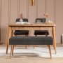 HANAH HOME Trpezarijski set Vina 1053 3 AnthraciteAtlantic - slika 1