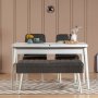 HANAH HOME Trpezarijski set Vina 1053 3 AnthraciteWhite - slika 1
