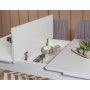 HANAH HOME Trpezarijski set Vina White Soho Grey - slika 2