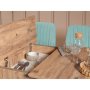 HANAH HOME Trpezarijski set Vina 0701 4 AtlanticGreen - slika 3