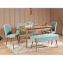 HANAH HOME Trpezarijski set Vina 0701 4 AtlanticGreen - slika 1