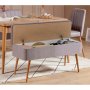 HANAH HOME Trpezarijski set Vina 0701 4 AtlanticGrey - slika 2