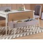 HANAH HOME Trpezarijski set Vina 0701 4 WhiteGrey - slika 2