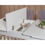 HANAH HOME Trpezarijski set Vina 0701 4 WhiteGrey - slika 3