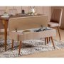 HANAH HOME Trpezarijski set Vina 0900 4 WalnutStone - slika 2