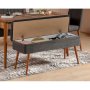 HANAH HOME Trpezarijski set Vina 1053 4 AnthraciteWalnut - slika 2