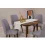HANAH HOME Trpezarijski sto i stolice Vina 0701 Walnut Grey - slika 3