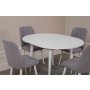 HANAH HOME Trpezarijski sto i stolice Vina 0701 White Grey - slika 5