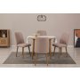 HANAH HOME Trpezarijski sto i stolice Vina 0900 Atlantic Pine Stone - slika 1