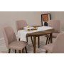HANAH HOME Trpezarijski sto i stolice Vina 0900 Walnut Stone - slika 3