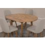 HANAH HOME Trpezarijski sto i stolice Vina 1005 Atlantic Pine Cream - slika 5