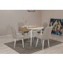 HANAH HOME Trpezarijski sto i stolice Vina 1005 5 White Cream - slika 2