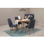 HANAH HOME Trpezarijski sto i stolice Vina 1048 Atlantic Pine Navy Blue - slika 2