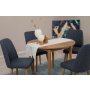 HANAH HOME Trpezarijski sto i stolice Vina 1048 Atlantic Pine Navy Blue - slika 3