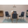 HANAH HOME Trpezarijski sto i stolice Vina 1048 Atlantic Pine Navy Blue - slika 1