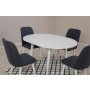 HANAH HOME Trpezarijski sto i stolice Vina 1048 White Navy Blue - slika 5
