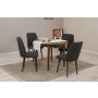 HANAH HOME Trpezarijski sto i stolice Vina 1053 Anthracite Walnut - slika 2