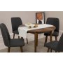 HANAH HOME Trpezarijski sto i stolice Vina 1053 Anthracite Walnut - slika 3