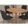 HANAH HOME Trpezarijski sto i stolice Vina 1053 Atlantic Pine Anthracite - slika 5