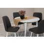 HANAH HOME Trpezarijski sto i stolice Vina 1053 White Anthracite - slika 3