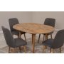 HANAH HOME Trpezarijski sto i stolice Vina 1501 Atlantic Pine Anthracite - slika 5