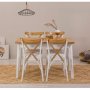 HANAH HOME Trpezarijski sto i stolice Oliver Acl Karina-White - slika 3