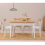 HANAH HOME Trpezarijski sto i stolice Oliver Acl Karina-White - slika 1