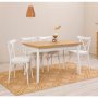 HANAH HOME Trpezarijski sto i stolice Oliver Acl White Karina-White - slika 2